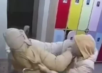 Балабақшада әйелдер төбелескен