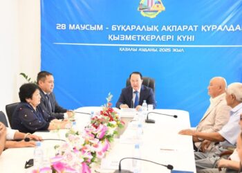 Аудан әкімі  БАҚ өкілдерін мерекемен құттықтады