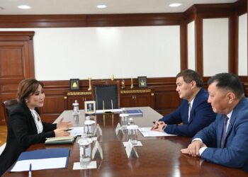 Облыс әкімі «Ауыл» партиясының өкілі Қарақат Абденмен кездесті