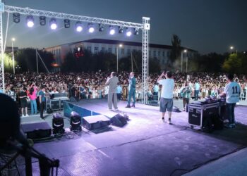 Қызылордада «Жастармен бірге!» атты Open Air форматында мерекелік кеш өтті