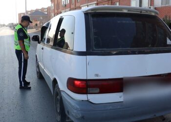 Қызылордада балабақша көлігін масаң күйде басқарған жүргізуші қамалды