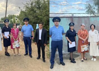 Қызылордада пробация есебіндегі әйелдер мекенжайы бойынша тексерілді