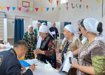 Қазалыда бір әулеттің келіндері бір мезетте дауыс берді