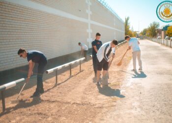 Тазалық ісінде тартынбаған қызметкерлер