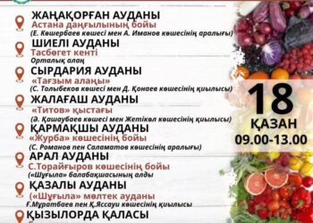 Қызылордада “Алтын күз” шарасы аясында жәрмеңке өтеді