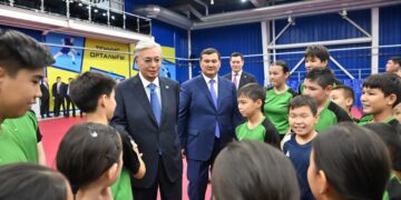 Қасым-Жомарт Тоқаев Үстел теннисі орталығына барды