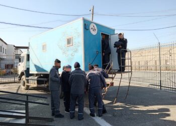 Жазасын өтеушілер медициналық тексерістен өтті