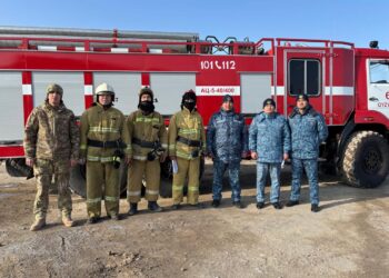 Қызылордада өрт қауіпсіздігіне байланысты  оқу-жаттығу өтті