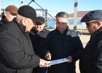 Аудан әкімі спорт кешені мен ауылдық клуб құрылысының сапасын бақылады