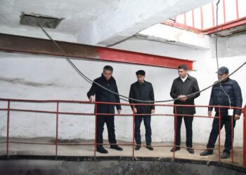 Аудан әкімі кәріздік насос станцияларының жұмысымен танысты