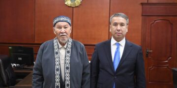 Аудан әкімі еңбек және тыл ардагері Ертас Сәдуақасовты қабылдады