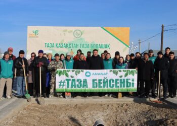 Сырдария ауданындағы «Жастар» аллеясында экологиялық акция ұйымдастырылды