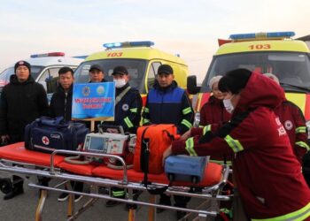 Арал ауданында облыстағы азаматтық қорғау қызметтерінің техникаларының саптық қарауы өткізілді