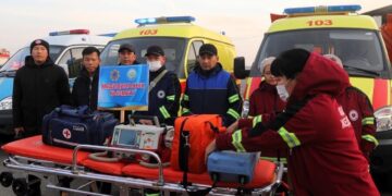 Арал ауданында облыстағы азаматтық қорғау қызметтерінің техникаларының саптық қарауы өткізілді