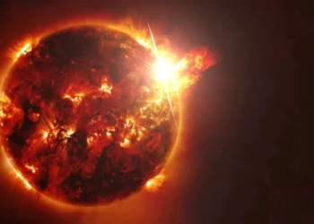 Күн жүйесінде жарқыл пайда болып, плазма шығарған