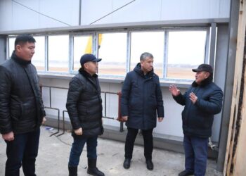 Аудан әкімі спорт кешені мен ауылдық клуб құрылысын көрді