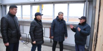 Аудан әкімі спорт кешені мен ауылдық клуб құрылысын көрді