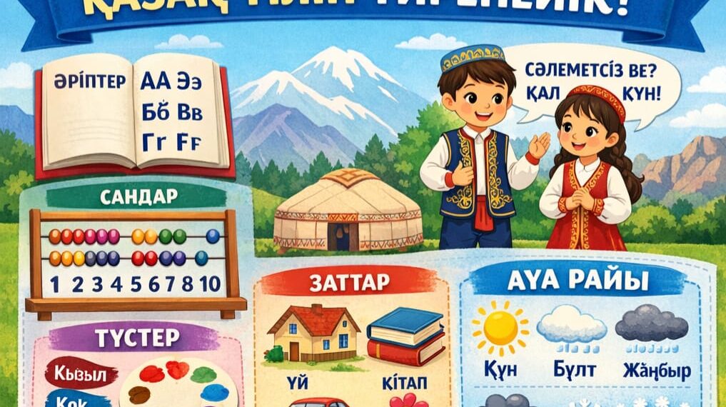 Ойын ойнап, қазақ тілін үйреніп ал!