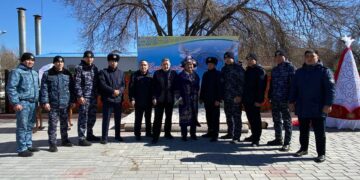 Жаңару күні: Мекеме қызметкерлері 22 түп ағаш отырғызды