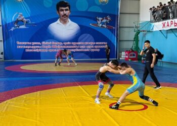 Жаңақорған ауданында еркін күрестен республикалық турнир басталды