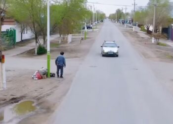 Қазалы: Дрон көмегімен көше тазалығын бұзғандар анықталуда
