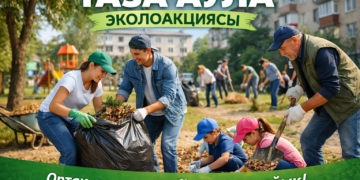 Жаңақорғанда «Таза аула» экологиялық акциясы өтеді
