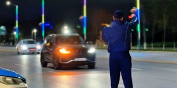 Қызылордада полиция қызметкерлері журналистермен бірлесіп ауқымды рейд жүргізуде