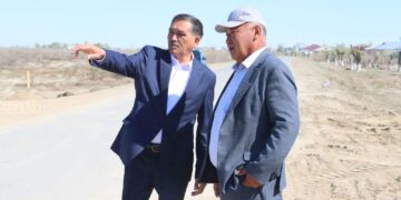 Аудан әкімі су айдары бөгеттерін жөндау жұмыстарымен танысты