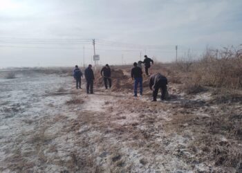 Қазалы: Әйтеке би кентінде тазалық жұмыстары ұйымдастырылды