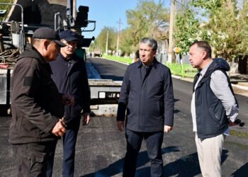 Қазалы: Әйтеке би көшесі қайта асфальтталуда