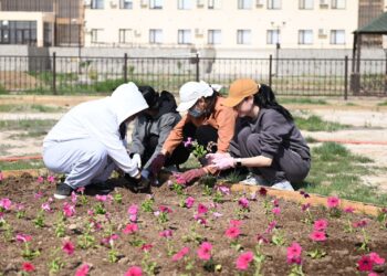 Қазалыда көктемгі санитарлық тазалық жұмыстары қарқынды жүргізілуде