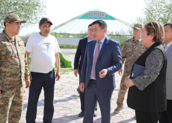 Жалағаш ауданының әкімі Ардақ Ибраимов «Ақтерек» сауықтыру лагерінің жаңа маусымға дайындығымен танысты