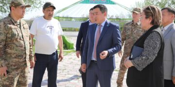 Жалағаш ауданының әкімі Ардақ Ибраимов «Ақтерек» сауықтыру лагерінің жаңа маусымға дайындығымен танысты