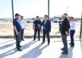 Қазалы ауданының әкімі Әйтеке би кентіндегі спорт нысандарының құрылысын көрді