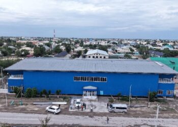 Шиеліде спорт кешеніне күрделі жөндеу жұмыстары қарқын алды