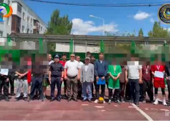 Қызылордада пробация есебіндегі азаматтар арасында волейболдан тартысты турнир өтті