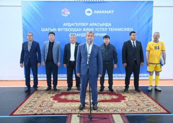 Ардагерлер арасында үстел теннисі мен футболдан жарыс өтті