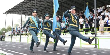 Отан қорғаушылар күніне орай әскери-патриоттық шара өтті