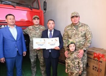 Қазалы: Жанқожа батыр ауылында «Ауыл құтқарушысы» бағдарламасы аясында өрт сөндіру бекеті ашылды
