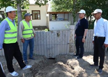Қазалы ауданының әкімі елді мекендерді газдандыру жұмыстарының құрылысын бақылады