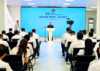 Аудан полицейлеріне құрмет көрсетілді
