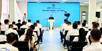 Аудан полицейлеріне құрмет көрсетілді