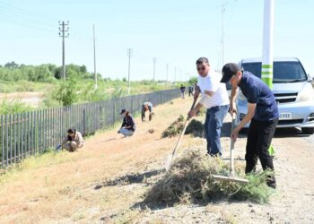 Қазалыда жаппай сенбілік жұмыстары ұйымдастырылды