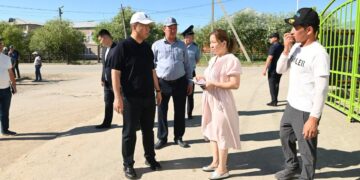 Қазалы ауданы әкімі Әйтеке би кентінің санитарлық тазалығын бақылады