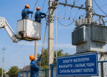 Жалағаш ауданында электр желілерін жаңғырту жұмыстары кезең-кезеңімен жалғасады