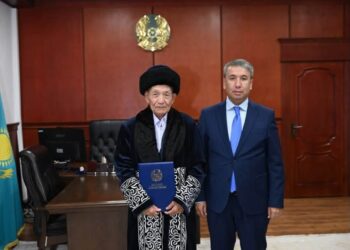 Құрылыс саласының ардагеріне құрмет көрсетілді