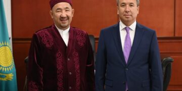 Аудан әкімі белгілі теолог Нұрлан Байжігітұлымен кездесті