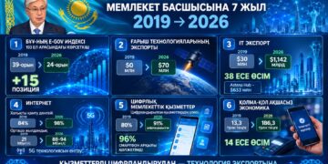 Президент Қасым-Жомарт Тоқаевтың басшылығымен соңғы жеті жылда Қазақстанда цифрлық трансформация қарқынды дамып, елдің технологиялық әлеуеті жаңа деңгейге көтерілді.